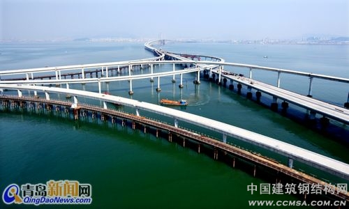 海灣大橋將“青島、紅島、黃島”串聯起宏偉大青島